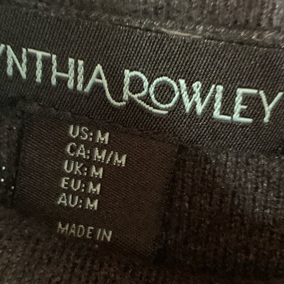 Cynthia Rowley Cotton Blend Gray Cowl Neck Pullover Front Sweater Tunic M - Picture 3 of 8